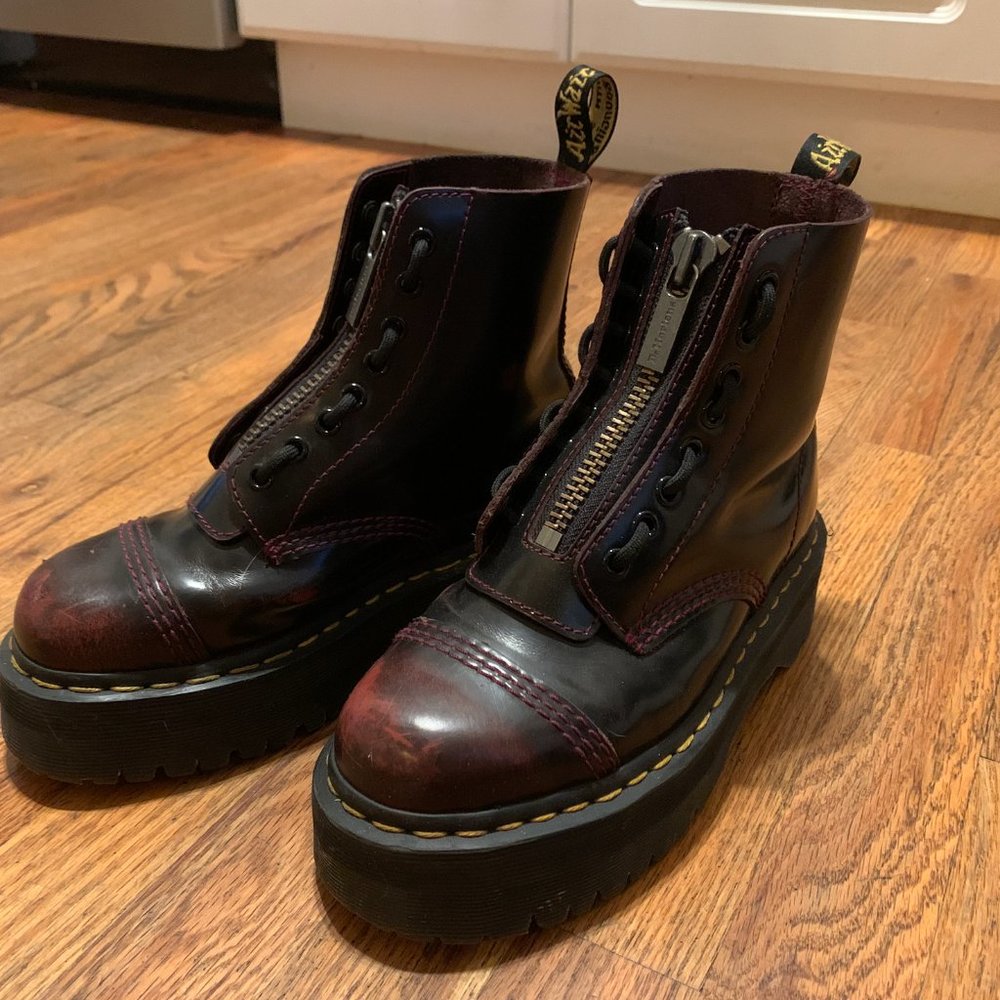 Dr. Martens Sinclair Boots - Arcadia/Red - Sz US 6